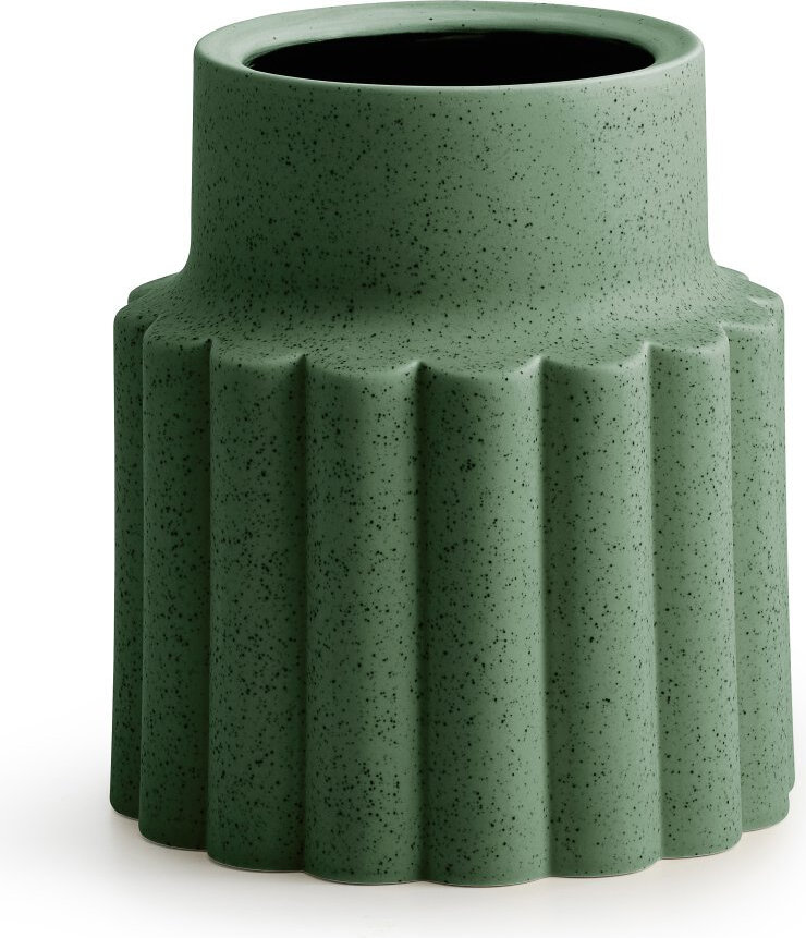 Mylla Vase niedrig, grün