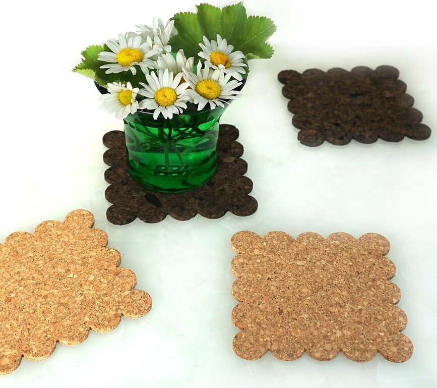 Narciss Brown Cork Hot Pot Stands, 4 pcs.