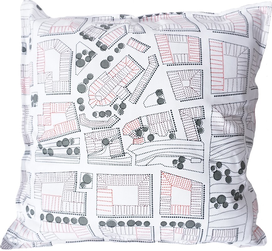 Obliečka na vankúš Sweden from Above City 50 x 50 cm