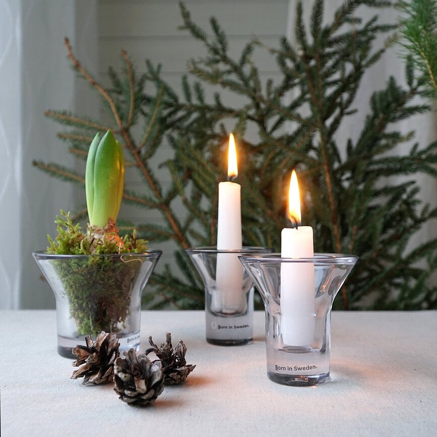 Photophore Lumi transparent jaune