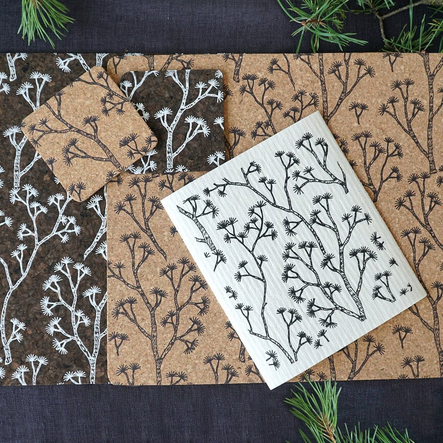 Pine bordskånere brun kork, 2 stk.