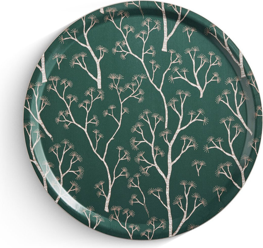 Pladenj za serviranje Pine 38 cm, zelen