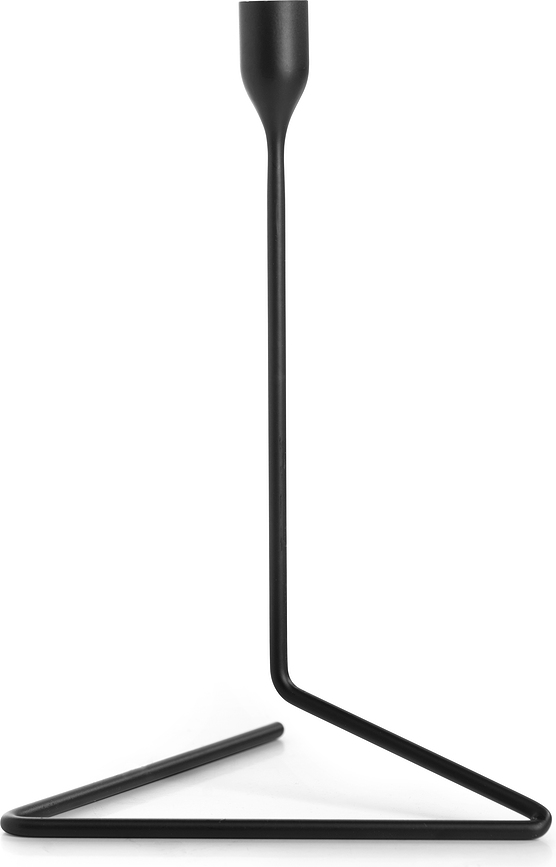 Portacandele per candela classica Puzzle 26 cm nero