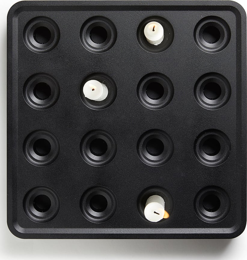 Candelabro Stumpastaken, aluminio blanco