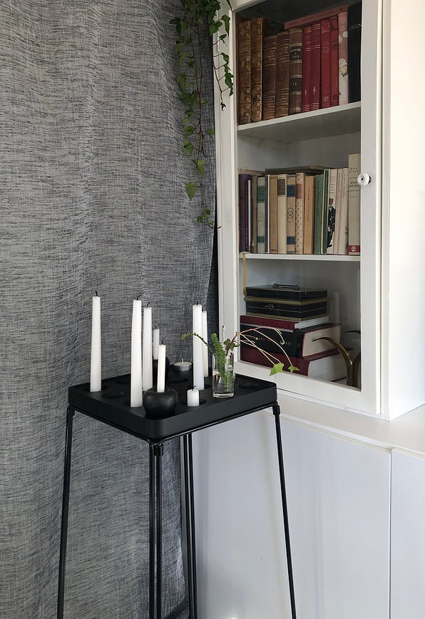 Candelabro Stumpastaken, aluminio blanco