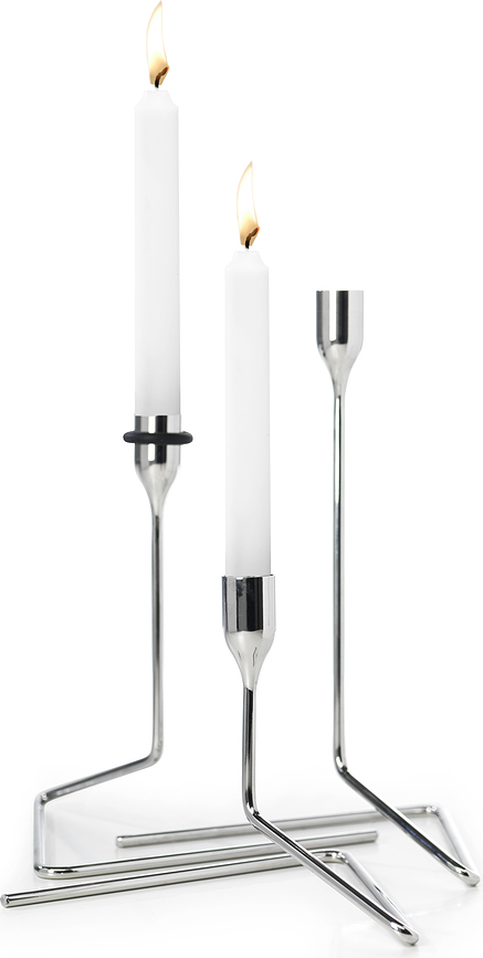 Puzzle Chandeliers pour bougies classiques, argentés