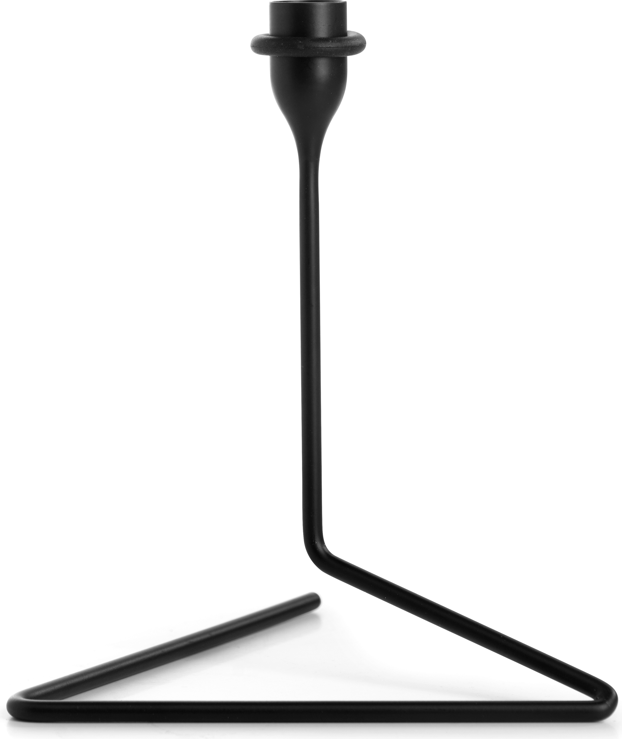 Black Metal Candlestick 20cm