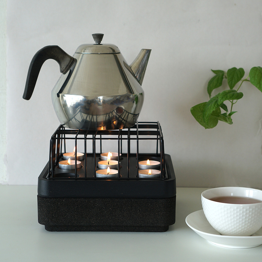 Rejilla de acero, para candelabro Stumpastaken S, negra