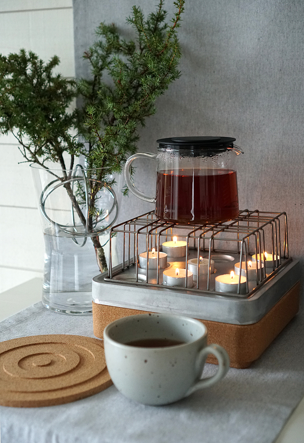 Rejilla de acero, para candelabro Stumpastaken S, negra