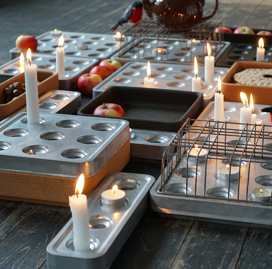 Rejilla de acero, para candelabro Stumpastaken