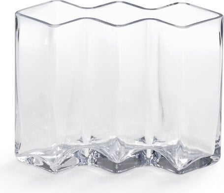 Row 3 Vase niedrig, transparent