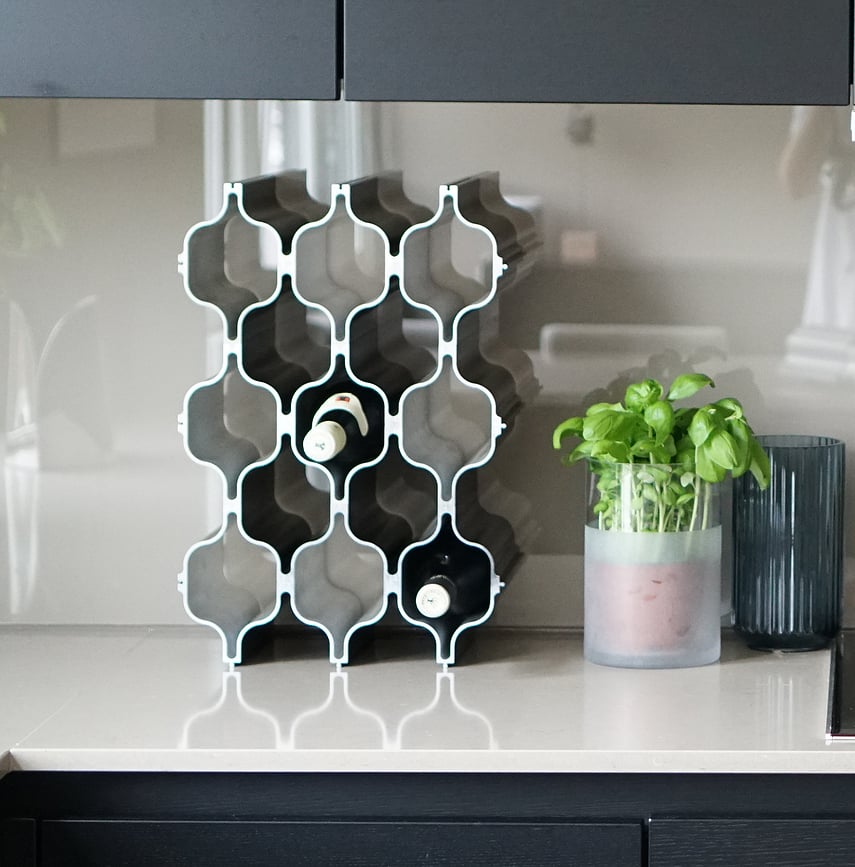 Slide Porte-bouteilles, noir