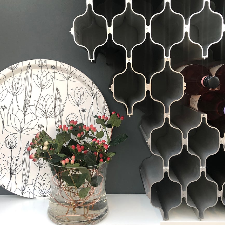 Slide Porte-bouteilles, noir