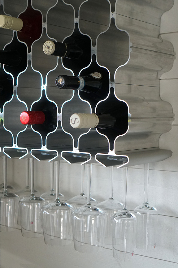 Slide Supports à Verres à Vin pour étagère à vin, 30 cm, Lot de 3