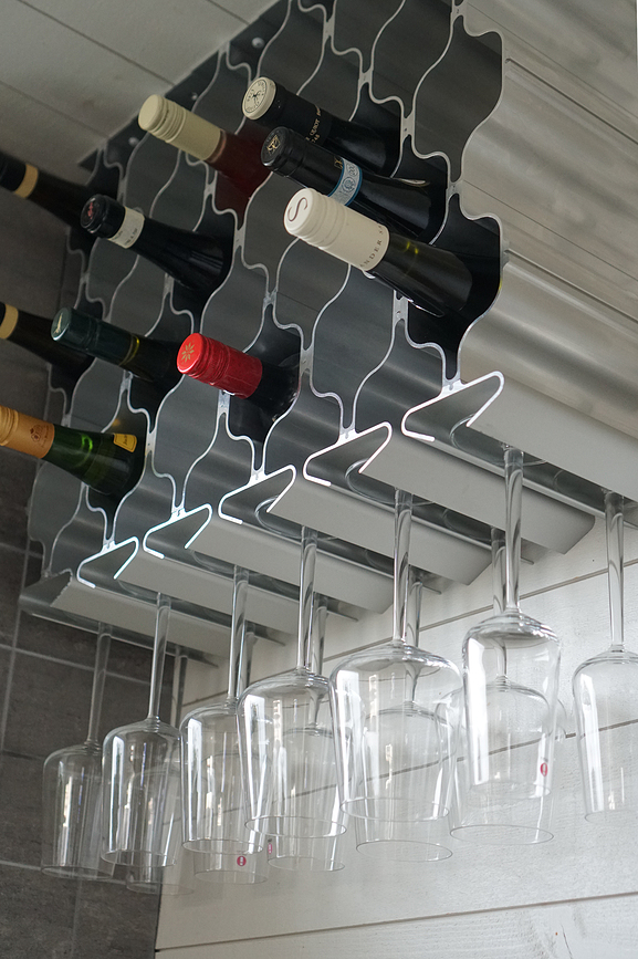 Soportes para Copas de Vino para Botellero Slide, 30 cm, 3 unidades