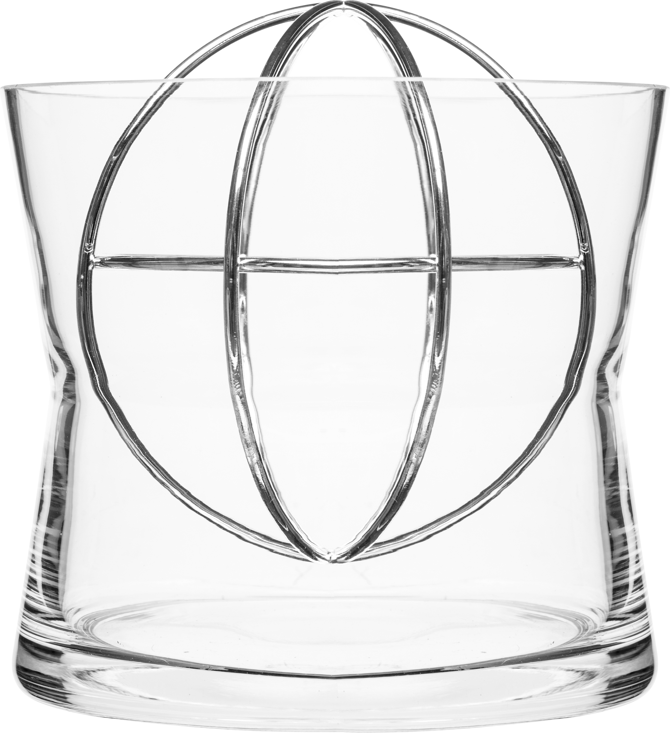 Sphere Vase L silberfarben