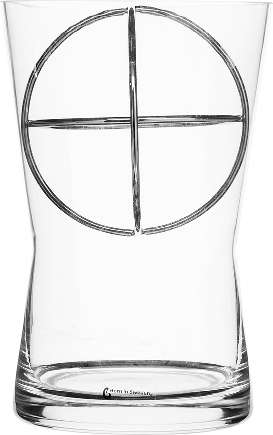 Sphere Vase, taille M, argenté