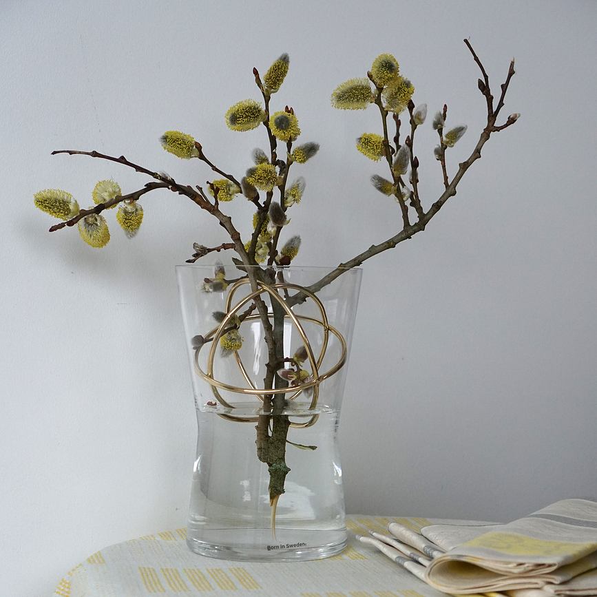 Sphere Vaza M zlatna