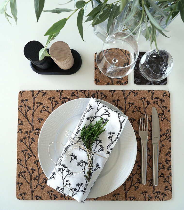 Strofinaccio da cucina Born In Sweden Helleborus Green 70 x 50 cm