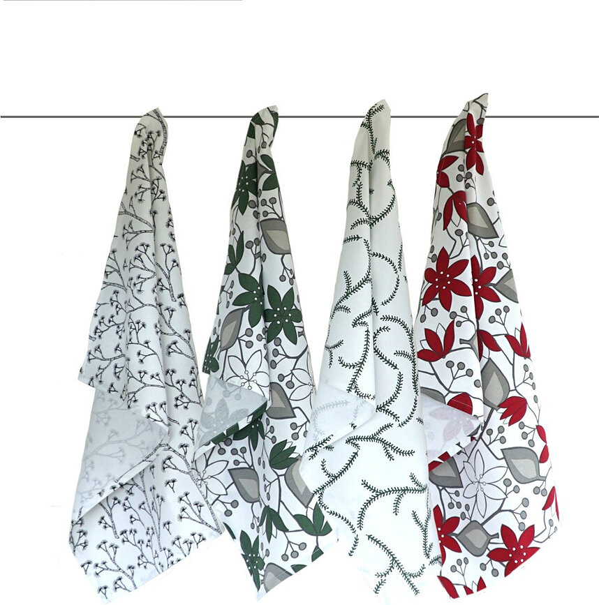 Strofinaccio da cucina Born In Sweden Helleborus Green 70 x 50 cm