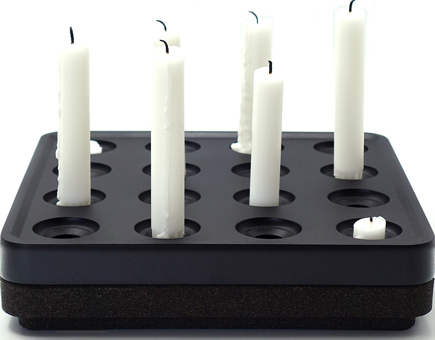 Stumpastaken Βάση για Κηροπήγιο, μαύρη, από φελλό