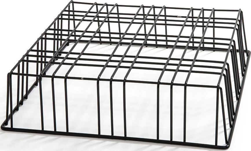 Stumpastaken Bougeoir Taille S, aluminium noir, avec grille et base