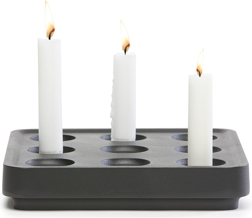 Stumpastaken Candlestick S black aluminium