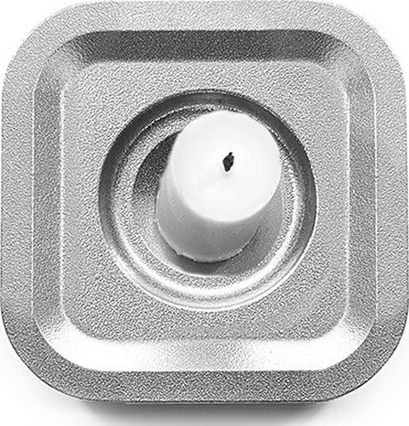 Stumpastaken Ettan Bougeoir, aluminium poli