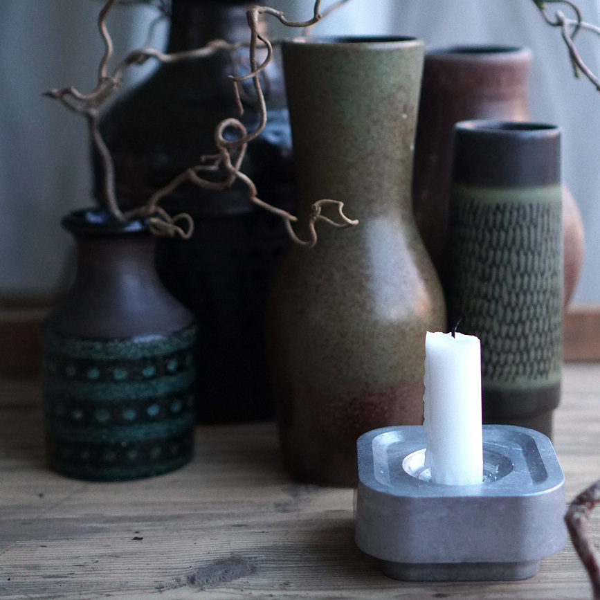 Stumpastaken Ettan Κηροπήγιο, μαύρο αλουμίνιο