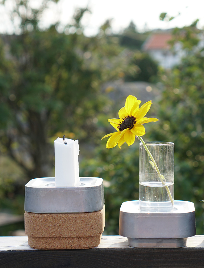 Stumpastaken Ettan Postolje za Svijećnjak pluteno crno