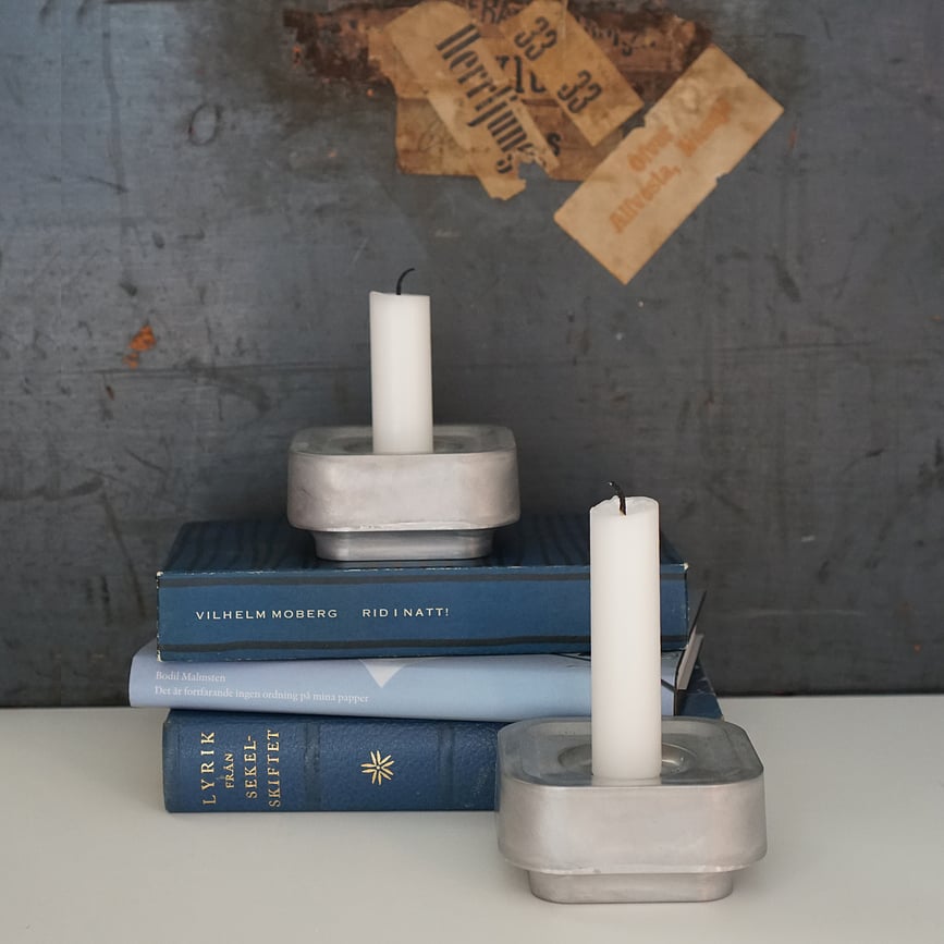 Stumpastaken Ettan Svijećnjak crni aluminij