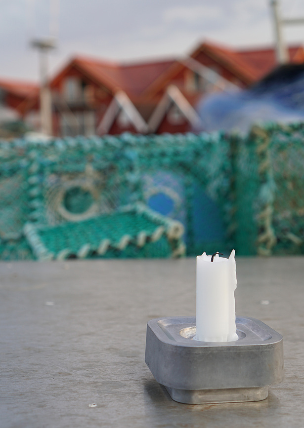 Stumpastaken Ettan Svijećnjak crni aluminij