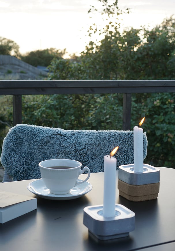 Stumpastaken Ettan Svijećnjak crni aluminij