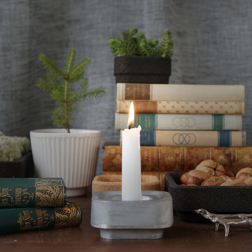 Stumpastaken Ettan Svijećnjak crni aluminij