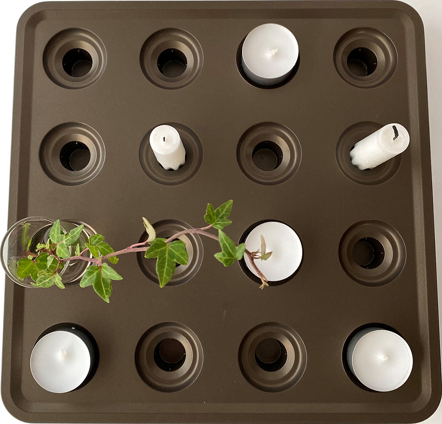 Stumpastaken Κηροπήγιο, λευκό αλουμίνιο