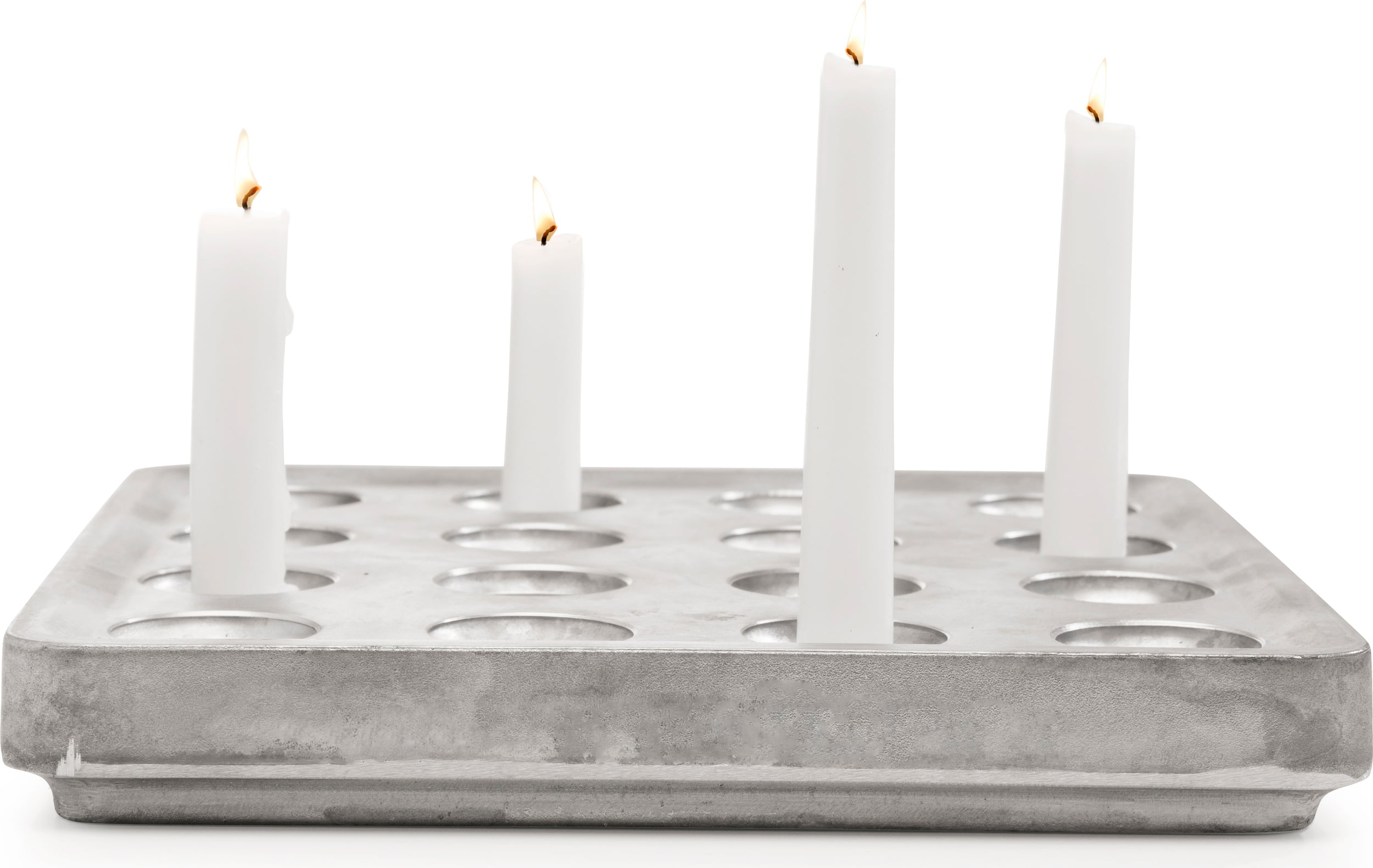 Stumpastaken Kerzenständer Aluminium