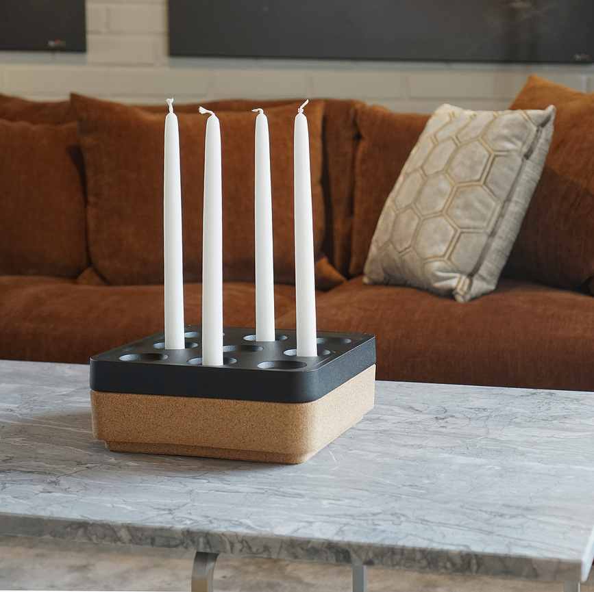 Stumpastaken S Podstavek, plutovinast, črn