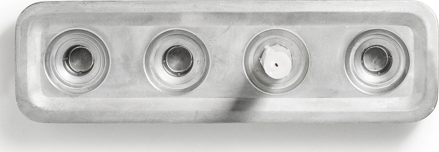 Stumpastaken Chandelier long, aluminium noir