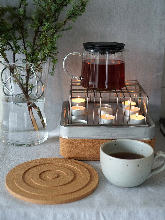 Stumpastaken S Rešetka za svečnik, črna, jeklena