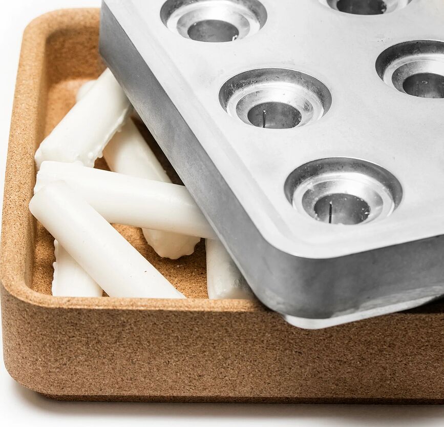 Stumpastaken S Svečnik z rešetko in podstavkom, aluminijast