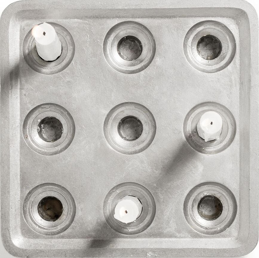 Stumpastaken S Svijećnjak s rešetkom i bazom aluminij