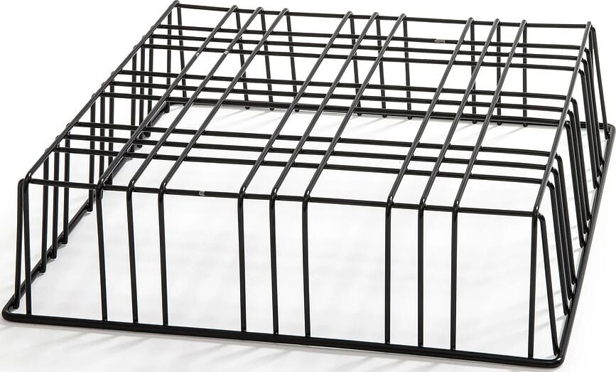 Stumpastaken S Svijećnjak s rešetkom i postoljem crni aluminij