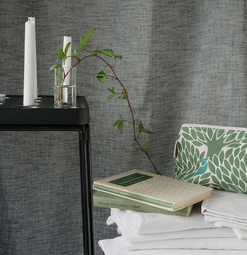 Stumpastaken Support pour chandelier, noir, en acier