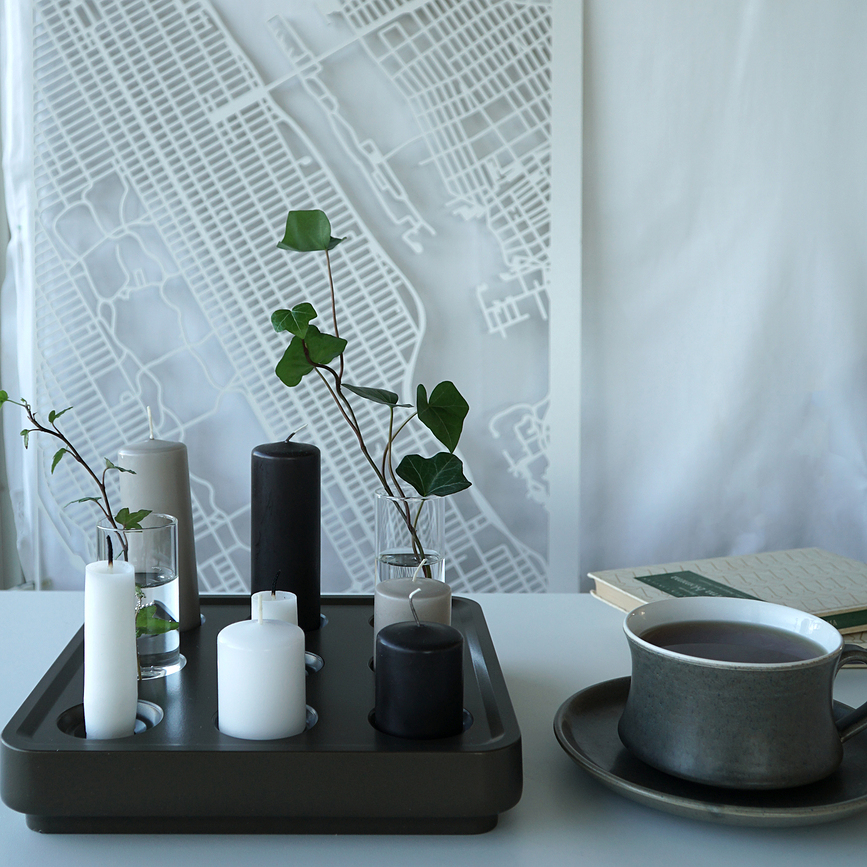 Stumpastaken Sveča, 11 cm, barva Coal