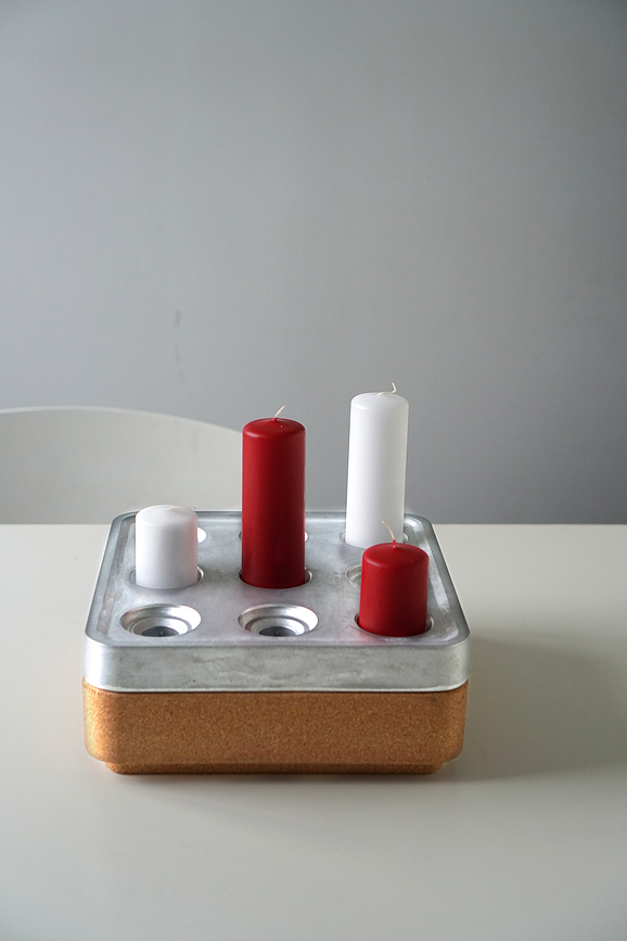 Stumpastaken Sveča, 11 cm, barva Coal