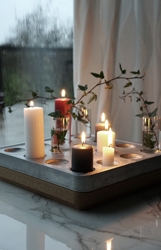 Stumpastaken Sveča Coal, 5 cm