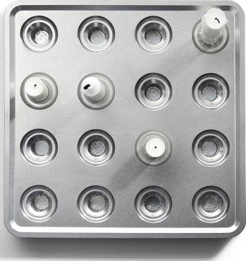 Stumpastaken Svijećnjak bijeli aluminij