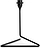Svícen na klasickou svíčku Puzzle 20 cm černý