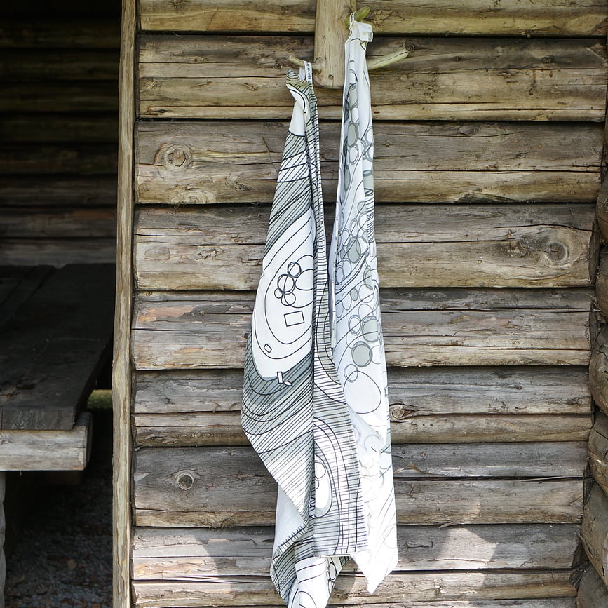 Sweden from Above Archipelago Πετσέτα Κουζίνας, 50 x 70 cm, γκρι