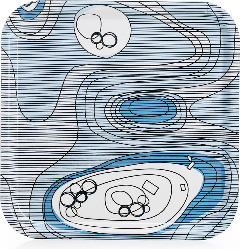 Sweden from Above Archipelago Pladanj za posluživanje kvadratni 32 x 32 cm